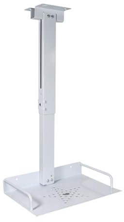 Ysislybin Projector Mount, Adjustable 34-56 cm Universal, Compatible with Projectors, Cameras, Routers & Tablets, Wall & Ceiling Mount, Aluminum Alloy & Stainless Steel, 1200g, White