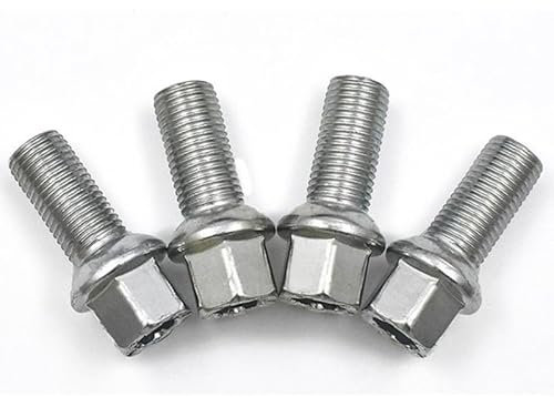 Goujon de Roue,Boulons de Roue Lot de 4 boulons à vis for moyeu de roue, adaptés à VW Jetta Bora, adaptés à Golf 6 MK6 PASSAT B7 CC, adaptés à Passat Tiguan