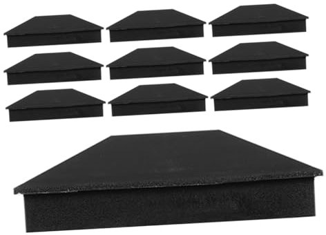 DIYEAH 12 Stück Holzzaunkappen Deckpfostenkappen 4X4 Pfostenkappen Zaunabdeckung Zaunpfostenkappen 4X4 Pfostenabdeckung Zaunkappen Kunststoff Zaunpfostenkappen Pfostenkappen