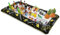 vassoio galleggiante per piscina, portavivi galleggianti gonfiabili vassoio per piscina, spiaggia, party water party, nero, 51x24x5, 5 pollici