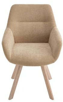 Vente-unique - Stuhl 2er-Set Velbury - Polyester - beige