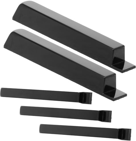 5pcs Piano Black Keytops Replacement Parts for Piano | Plastic Build, Easy Install Fit, Practical Musician Supply for Keyboard Maintenance and Repair