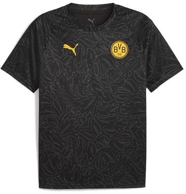 PUMA Herren Borussia Dortmund Aufwärmtrikot L, Black Yellow Sizzle