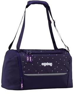 ergobag Sporttasche SternguckBär - Lila | 20 Liter Kindersporttasche mit Schuhfach, verschiedene Motive, ideal als Schwimmtasche für Jungen und Mädchen