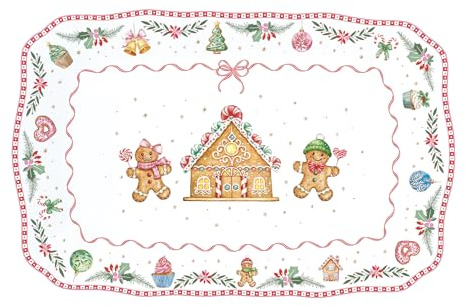 Easy Life SWEC1483 - Sweet Christmas Teller, 35 x 23 cm, rechteckig