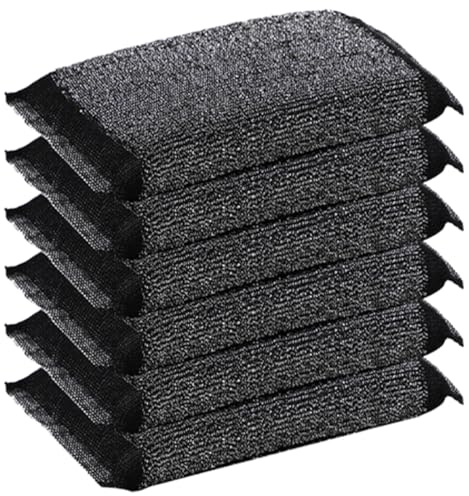 OIXEYA 6 pcs esponja cocina, lavables, resistentes a rayaduras, esponjas de cocina reutilizables, estropajos de limpieza, para limpieza rápida de cubiertos, cocina y baño