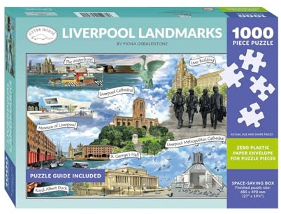 Liverpool Landmarks Jigsaw Puzzle, Jigsaws & Puzzles, Travel, Gift