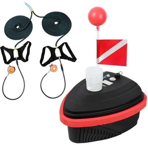 TUDIVING Ventilador de Buceo Mejorado, Tanque de Buceo Recargable portátil Impermeable 3.5H/5H con regulador de respiración, Equipo de Buceo