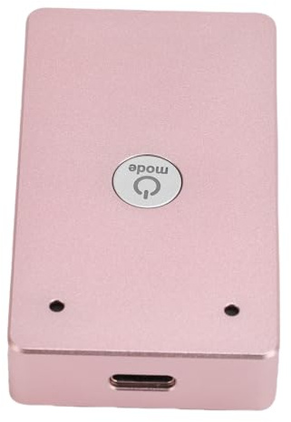 Tomantery Magnetisches USB-Mikrofon, Zweikanaliger Omnidirektionaler Tonabnehmer für Gaming, Geräuschunterdrückung, Tragbares 1,5 M Langes Kabel aus Aluminiumlegierung (Roségold)