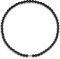 Power Ionics Schwarzer Turmalin Choker Kette Damen - Boho Kette Mit Magnetverschluss - Handmade Aus Tourmaline - Elegante Schwarze Halskette, passend für 50cm Größe, elastisch