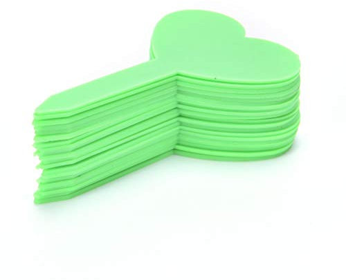 SwansGreen Green: 20 Stück Garten-Etiketten zum Basteln, herzförmige Setzlinge, Blumen und Topfpflanzen, Anzuchtschilder, Klassifizierung und Markierungswerkzeuge, grün