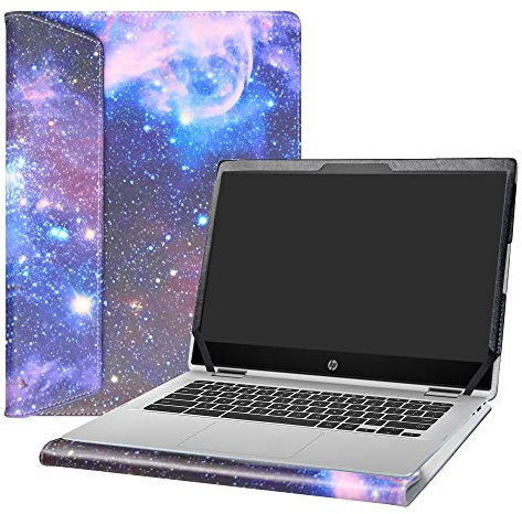 Alapmk Schutzhülle für MacBook Air 13 (A1369 & A1466, Version 2010–2017), Hülle für HP Chromebook x360 14 14-daXXXX/14b-caXXXX/Chromebook Enterprise x360 14E 14 G1 14 Zoll Laptop, Galaxy
