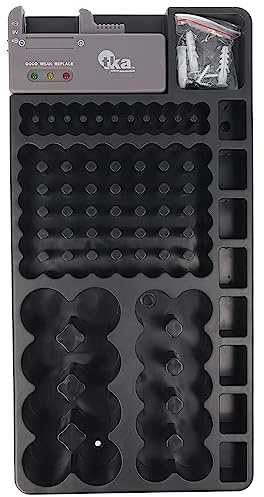 2in1-Batterie-Organizer, Universal Akkubox für 1-110 Akku oder Batterien z.B. Mignon AA LR6, Micro AAA LR03, C, D, 9V