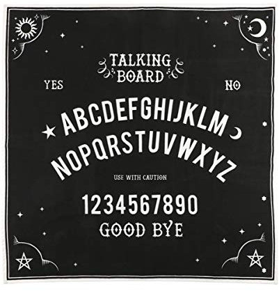 Horror-Shop Ouija Wahrsage Brett Altar-Tuch 70 x 70 cm