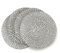 Benson Mills Water Hyacinth Braided Round Placemat Set of 4 (Silver, 13.5 Round)