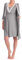 Bysion Robe de Grossesse Femme Col V Élégant Dentelles Chemise de Nuit Maternité Grossesse Allaitement Pyjama pour la Maison et Hôpital - Lot de 2