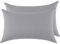 2er Set Kissenbezug 100% Baumwolle 40x70 cm 2 PCS, Superweicher Premium Jersey Kopfkissenbezug, Kissenhülle Moonlightgrey - Grau