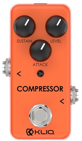 KLIQ Tiny-Compressor Effect Pedal for Guitar & Bass