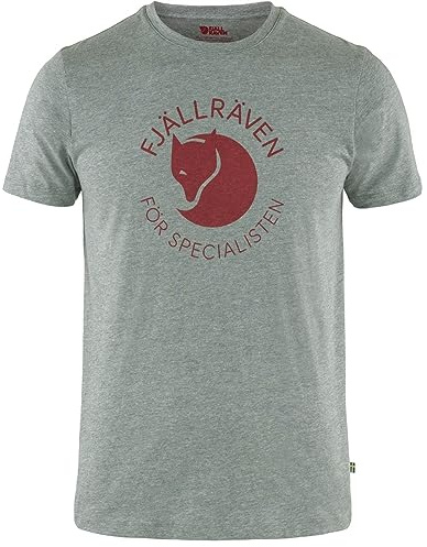 Fjällräven Logo T-Shirt | Mischung aus Bio-Baumwolle und recyceltem Polyester. Rundhalsausschnitt. Logo-Print vorne.