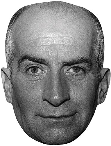 Louis de Funès (BW) Maske aus Karton
