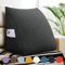 VERCART Keilkissen Bett Großes Rückenkissen Bett Kopfteil Bequemes Lesekissen für Bett und Sofa 2 in 1 Rückenlehne und Kopfkissen Couchkissen Langes XXL Lendenkissen Leinen 45cm Anthrazit