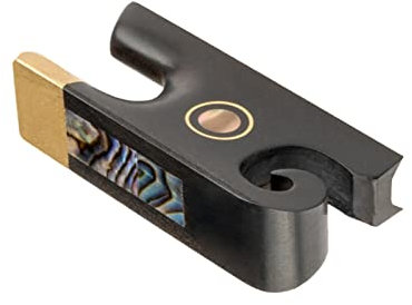 ZUOMU 4/4 Fiddle Bow Horn Frösche Schnecken Frosch Auge Geigen -Acessories Bogenreparaturhersteller Abalone Messingfäfte Violine Zubehör