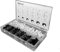 Assorted Round Cable Nail Clips Black & White 4mm to 12mm- 390 PCS