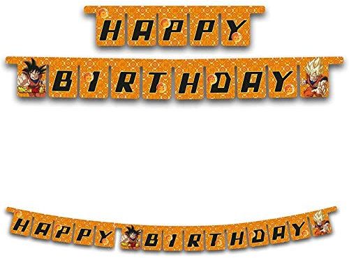 Converparty Festone Ghirlanda Happy Birthday Dragon Ball, 1pz.