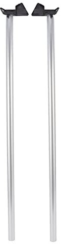 TITA-DONG 2 Stück Gewächshaus-Drainage-Fallrohr, 82cm Regenwasser Rinne aus Aluminium Legierung, Wasser-Unterrohr-Kit Regenwasser-Fallrohr für Mittelgroßes Gewächshaus