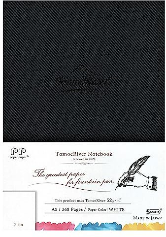 S AKAE TPSAKAE TECHNICAL PAPER SAKAEテクニカルペーパー Tomoe River FP (52 g/m²) Notizbuch von SANZEN, 14,9 x 21 cm, 368 Seiten (184 Blatt), Hardcover, unliniert, fadengebunden, weiß (SR-A5MBW)