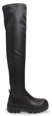 BATA Stivale cuissard da Donna in Pelle con Suola Track