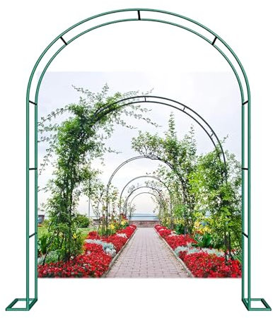 LIYI929GP Rosenbogen Aus Eisen, Gartenbogen Rosenbogen Metall, Torbogen Garten Stabiler Rankbogen Für Kletterpflanzen, Rankhilfe Spalier Hochzeitsbogen Eingangstür Im Freien Hochzeit Torbogen