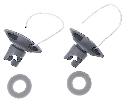 Happyyami 2pcs Rotary Bonnet Kayak Air Valve Boat Adapter Cover Boat Air Cover Dingy Boats River Run Inflatable Kayaks Kayak Air Case Rubber Boat Environmental Protection Pvc Valve
