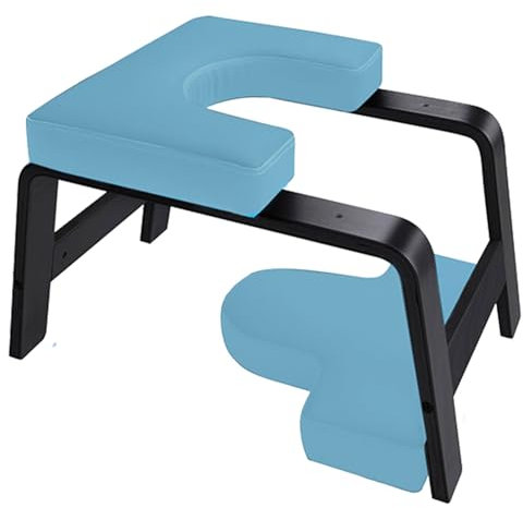 Flex Head Stand Bench - Yoga Inversion Stool for Safe Handstands, Strength Training, and Yoga Poses - 300 lb Capacity, Solid Frame with no Assembly Needed. Includes Nesting Cushion