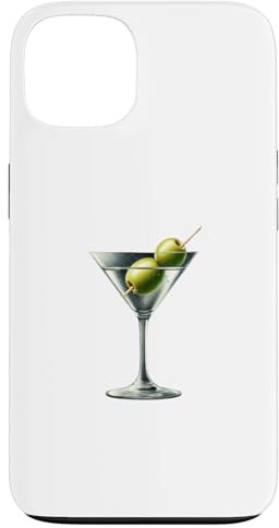 Martini-Glas Grüne Oliven Barkeeper Wodka Gin Cocktail Drink Hülle für iPhone 13