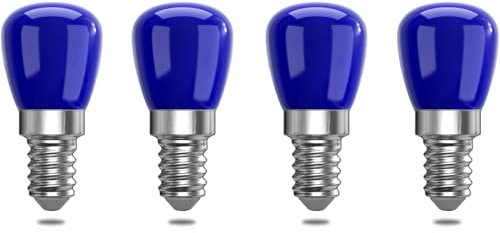 ZFQ 3W E14 Blau LED-Glühbirne, E14 Blau dekorative Led-Glühbirne, für AC220-240v, 25W Blau Glühbirnen-Ersatz, für Halloween, Weihnachten, Festival Licht, Bar, Festival Farbbirn dekorative Lichter