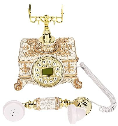 Retro Vintage Antik, MS-011A Festnetztelefon Altmodische Schnurgebundene Telefone Telefon Europäischer FSK DTMF Desktop für