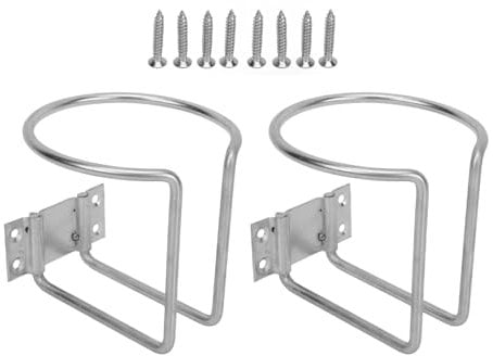 FLEXMAN 2 Pezzi Portabicchieri per Anello per Barca in Acciaio Inossidabile, Portabicchieri per Anello per Barca per Camper, Scrivania, Auto da Tour, Accessori Nautici per Camper