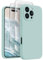 FireNova Designed for iPhone 16 Pro Case, Silicone Upgraded [Camera Protection] Phone Case with [2 Screen Protectors], Soft Anti-Scratch Microfiber Lining Inside, 2024, Mint Green