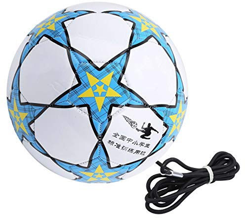 Naroote Soccer Practice Equipment with Band Belt Training Rope Soccer, PVC Professional Training Assistance Elastic Rope Soccer for Practice Football Playing Skills (No. 5)