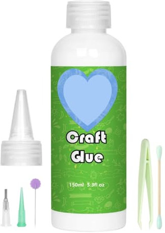 Craft Glue for, 2X 150ml Bottles, with applicator Tools for Kids. School suplies, Kids Craft. Arts and Crafts PVA Glue