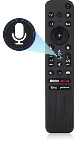 Voice Remote Replacement for Sony TV Remote, for Sony Smart TVs and Sony Bravia TVs (RMF-TX800U-3)