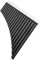 Panflöte 18 Pfeifen Panflöte C-Dur Panflöte Panflöte Blasinstrument Anfänger Tragetasche(Black)