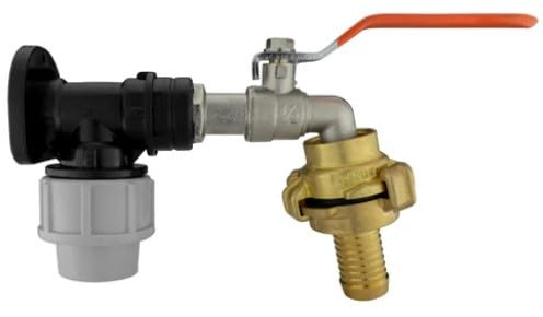 Wall Flange Kit 20mm MDPE - Designed for Secure and efficient Connections with 20mm MDPE Pipes Suitable for Gardening, Backyard, Around The House, Farmhouse (Lever Tap 1/2, Geka Barb 3/4)