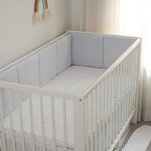 Stubenwagen Umrandung,Nestchen Babybett Umrandung,Gitterschutz Babybett,Babynestchen Bettumrandung,Atmungsaktive Krippenumrandung, Babybett Stubenwagen Umrandung Nestchen Babybett,G01,30*30cm