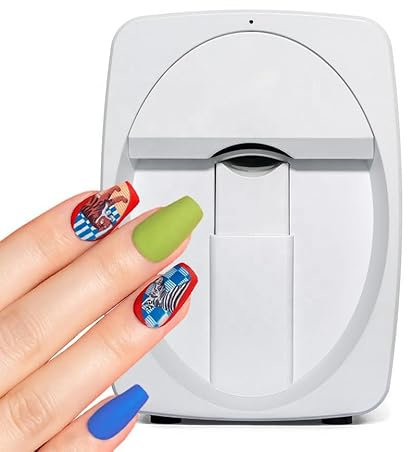 Smart Nail Printer M1 Multifunction Portable Color Nail Art Printers Machine - AI Nail Face Recognition - Support WiFi/DIY/USB, for Home Nail Salon for Home Use Out Door Service DIY