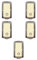 5x Pulsante 16A unipolare, Modulo bianco, Compatibile Con BTicino Magic, frutti, interruttori, pulsanti, deviatori, dimmer, sensori, PIR, buzzer, Per Placche originali e compatibili