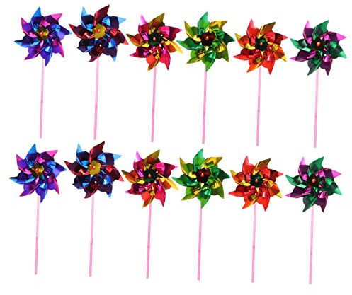 Sosoport 100stücke Junge Mädchen Windräder Spielzeug Bunte Windmühlen Garten Dekoration DIY Windräder Junge Mädchen Windmühle Spielzeug Party Geschenke