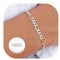 DORANA 5mm Thick 925 Silver Figaro Chain Bracelet Sterling Silver Bracelet for Women Ladies Bracelets Dainty Figaro Chain Bracelets Gift for Her