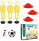 Entrenamiento De Fútbol | Equipo Deportivo para Práctica - Kit Educativo con Obstáculos para Juego En Equipo Juguete Deportivo Niños Niñas Jardín Parque Casa Gimnasio Interiores